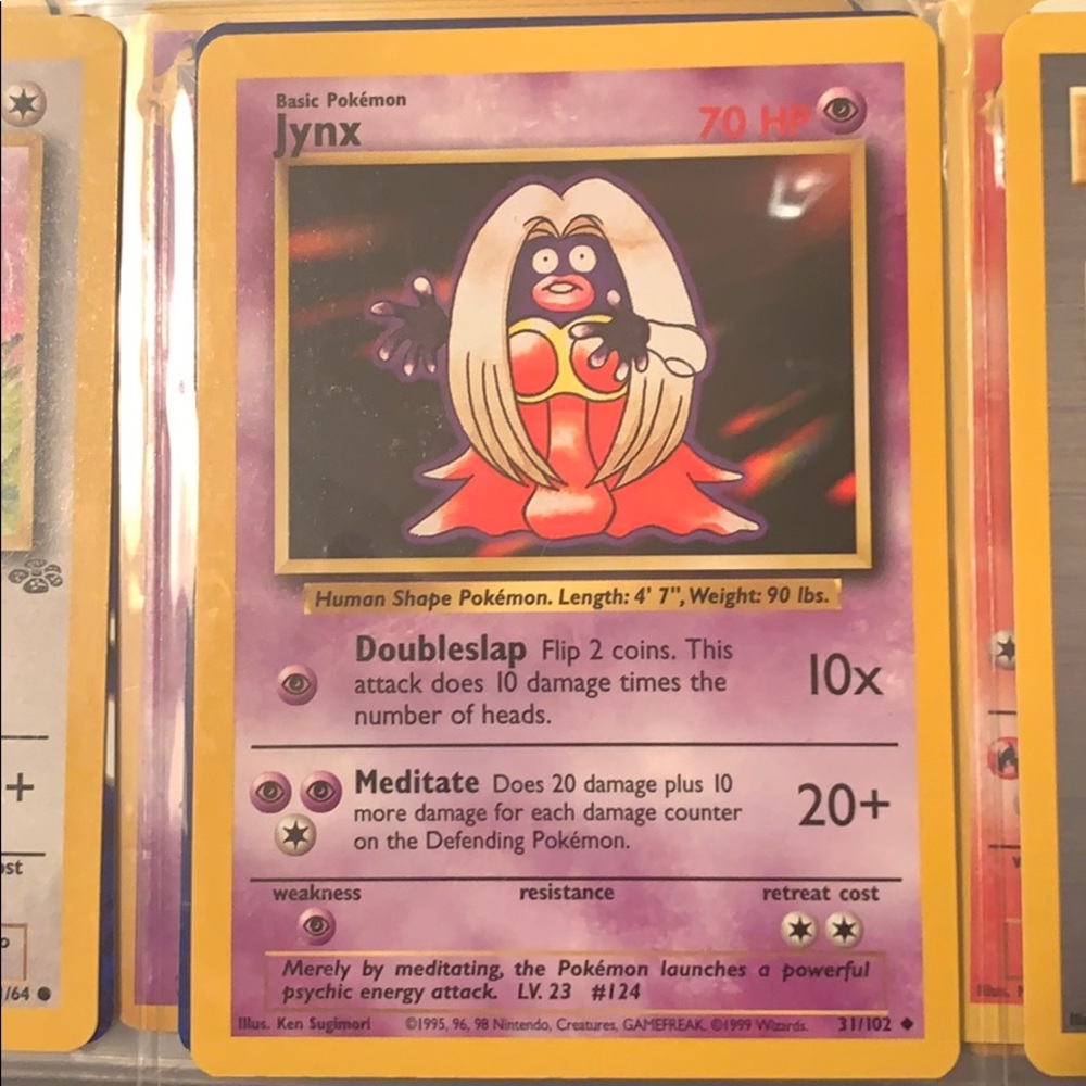 Jynx 1999 Pokémon card